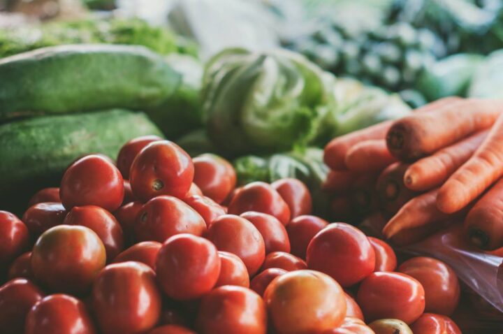 tomatoes, carrots and lettuce fresh from Darren Yaw’s Farm